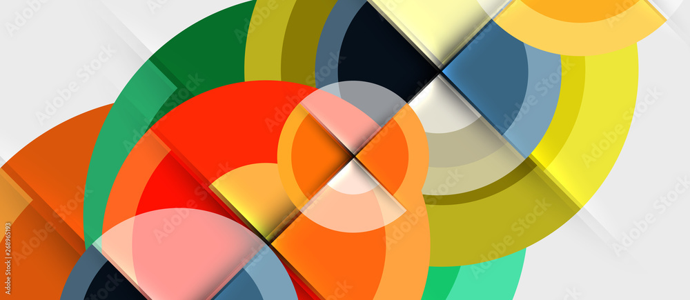 Geometric design abstract background - circles