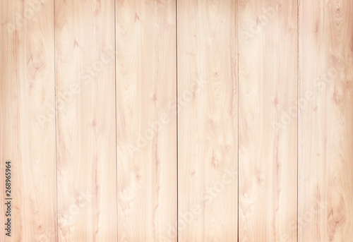 Light brown wood plank panel and beautiful vertical seamless patterns , nature texture for background with space