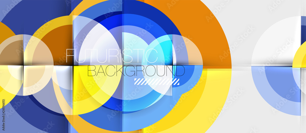 Geometric design abstract background - circles Geometric design abstract background - circles