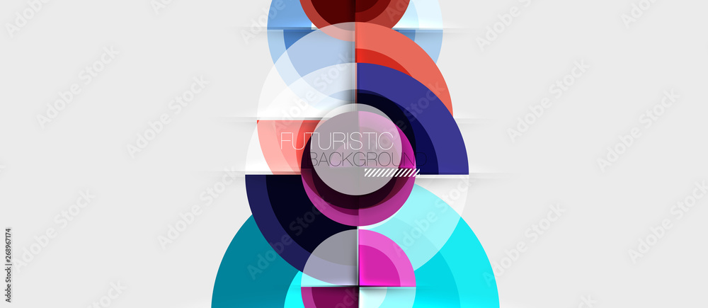 Geometric design abstract background - circles Geometric design abstract background - circles