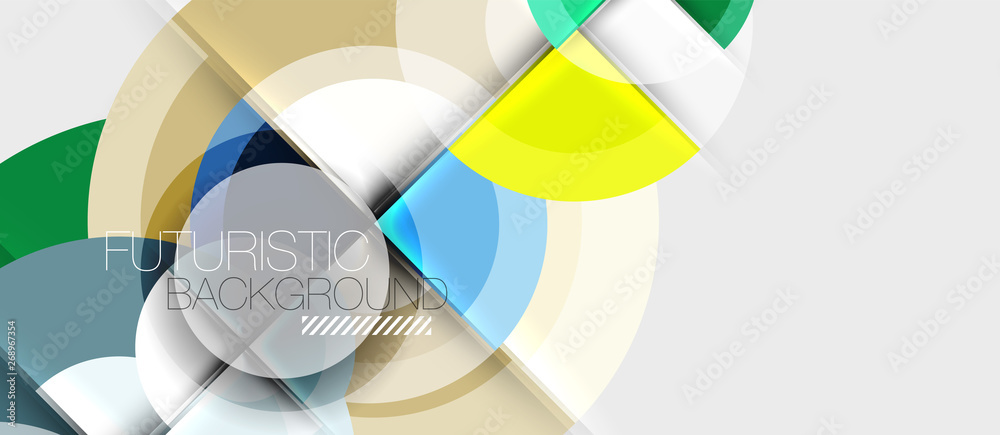 Geometric design abstract background - circles Geometric design abstract background - circles