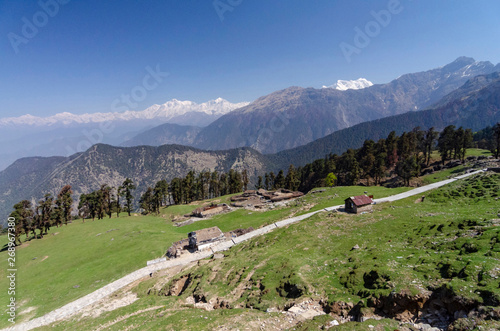 Route to Tungnath Shiva temple the highest in the world, Garhwal, Uttarakhand, India photo