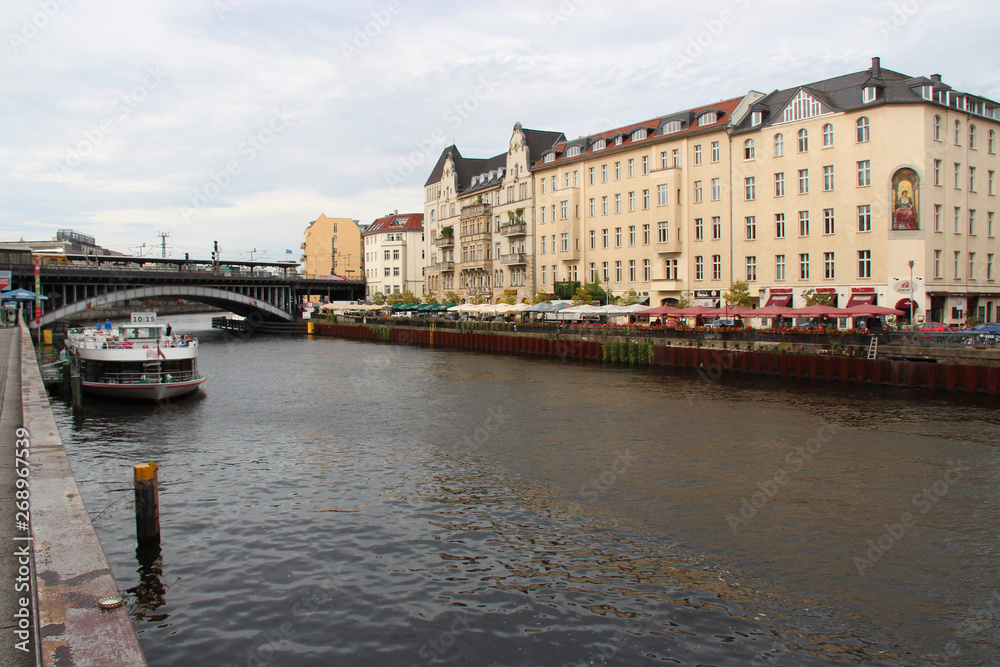 buildings and the river Spree in Berlin (germany)