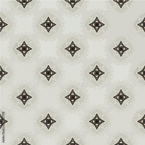 Abstract geometric seamless pattern handmade ethnic and tribal motifs. Bohemian ethnic tile printing