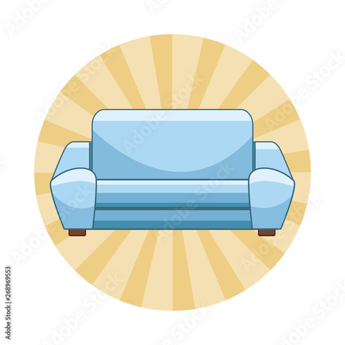 couch icon cartoon