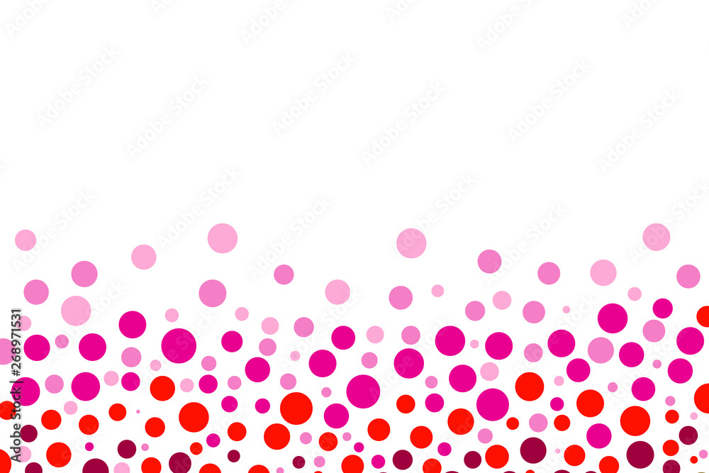 Dot pattern based on red and pink. 赤やピンクを基調としたドット柄 Dot pattern based on red and pink. 赤やピンクを基調としたドット柄