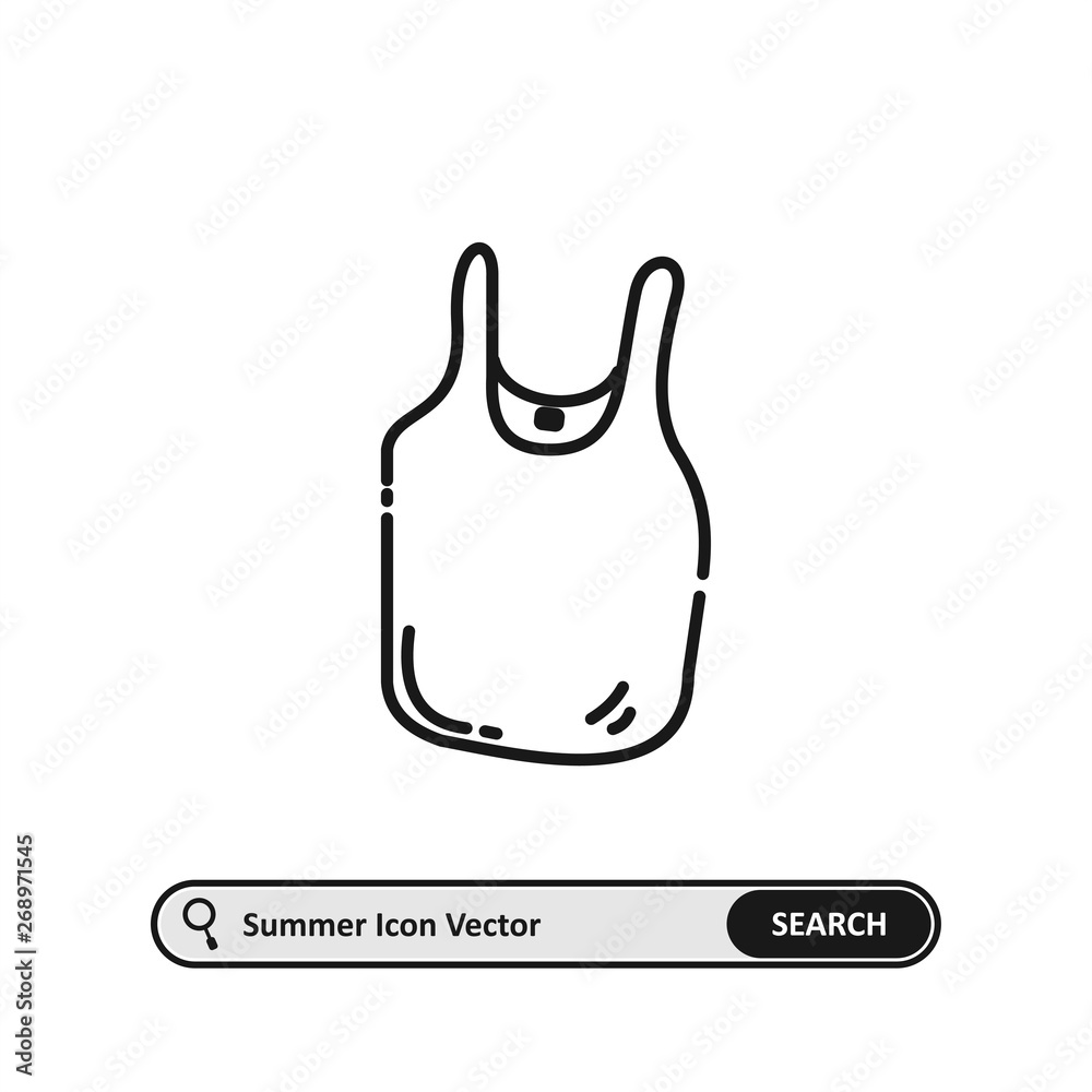 beach shirt icon thin line beach shirt icon thin line