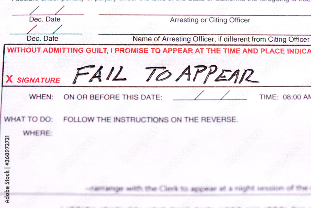 A traffic ticket with the words 