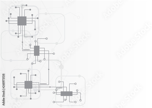 Abstract geometric connect lines and dots.Simple technology graphic background.Illustration Vector design Network and Connection concept.