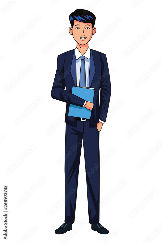 businessman avatar cartoon character