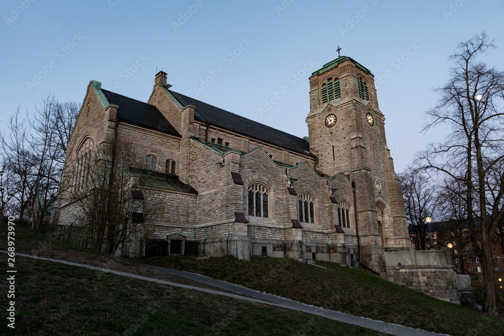 Saint Stephens church (Stefanskyrka) in Vanadislunden park in Stockholm Sweden
