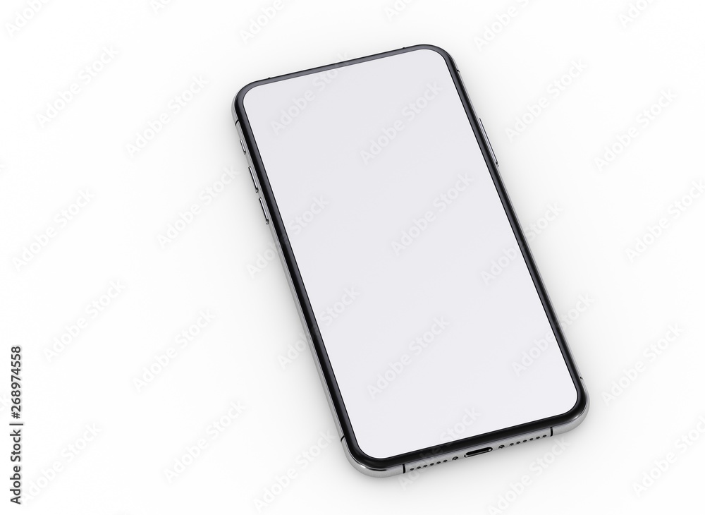 phone 3d illustration mockup smartphone