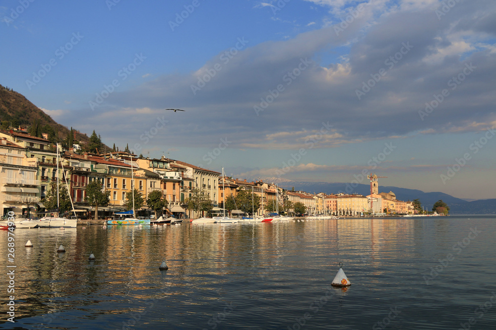 Salò, Garda lake, Italy. the lake front of the city.