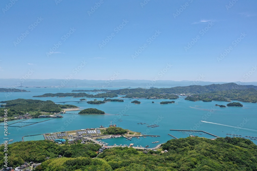 Beautiful sea of ​​Amakusa in Japan