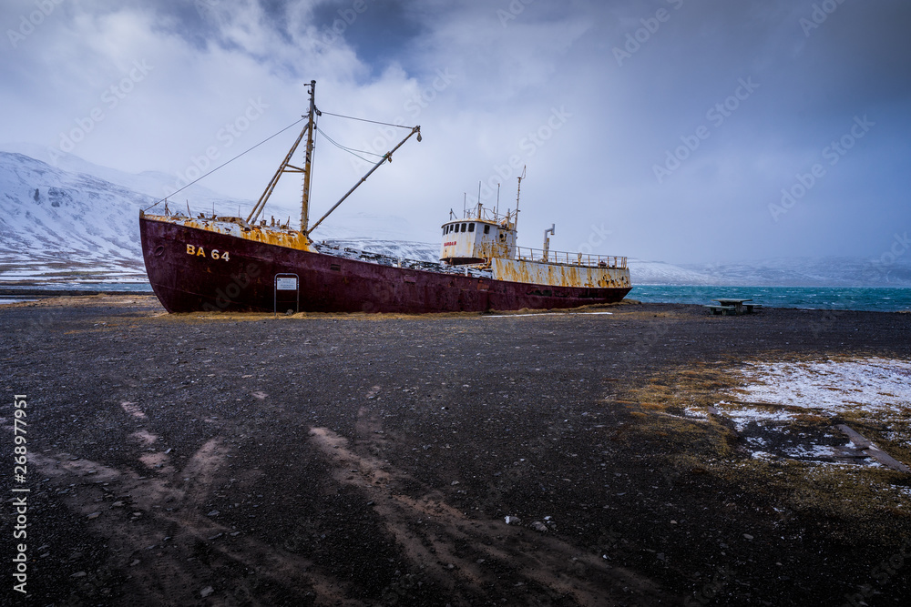Ship wreck in Iceland