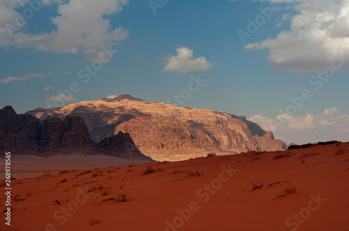 wadi rum desert landscape in Jordan