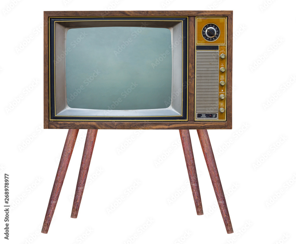 Vintage television Stock Photo | Adobe Stock