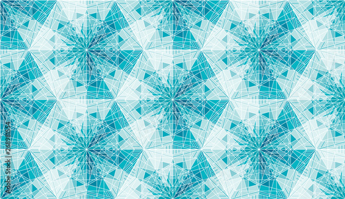 Abstract snowflakes vector ...