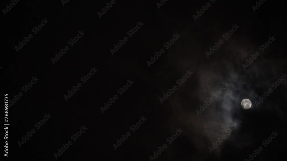 Moon and clouds/17 May , 2019 Moon and clouds/17 May , 2019