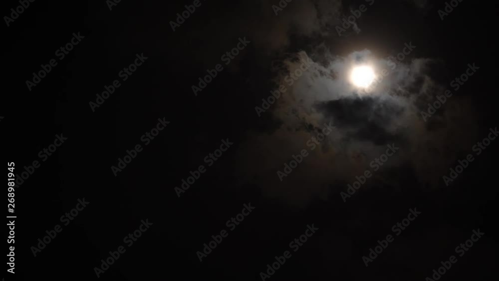 Moon and clouds/18 April , 2019 Moon and clouds/18 April , 2019