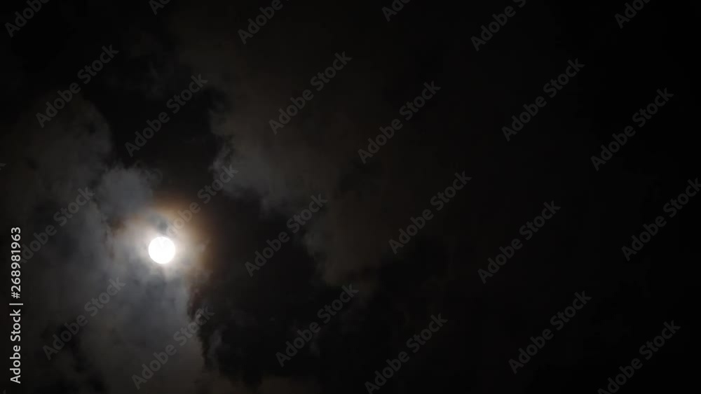 Moon and clouds/18 April , 2019 Moon and clouds/18 April , 2019