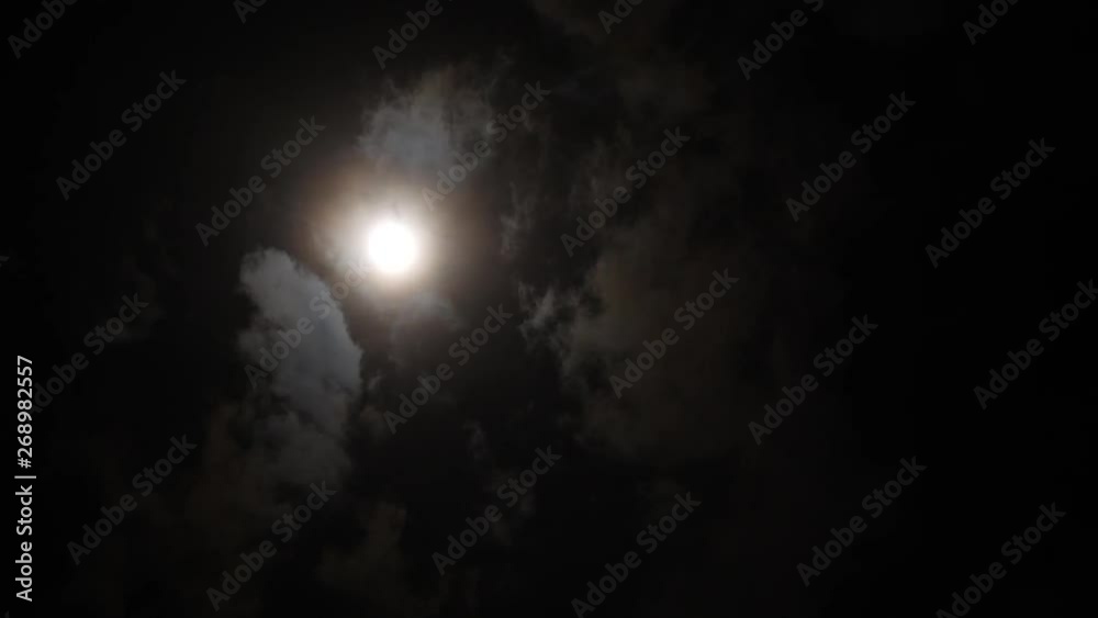 Moon and clouds/18 April , 2019 Moon and clouds/18 April , 2019