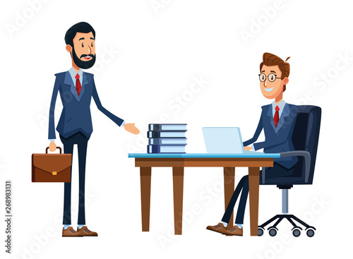 businessmen with briefcase