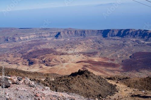 Krater of a volcano