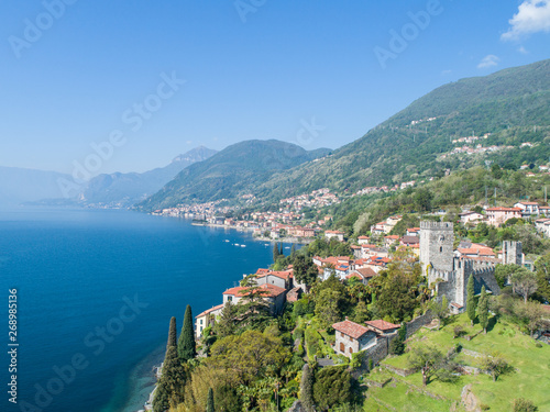 Lake of Como, village of Rezzonico and Castle © Simone Polattini