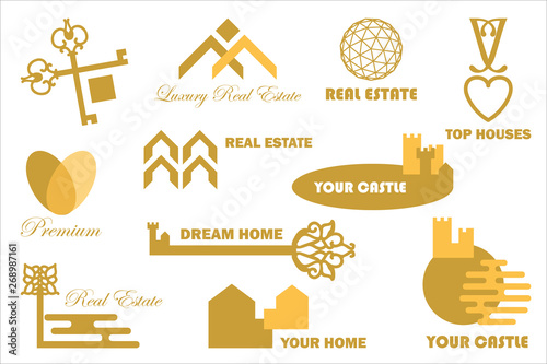 Simple symbols for brand identity. 