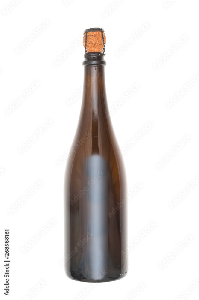 Empty champagne bottle isolated on white background Empty champagne bottle isolated on white background
