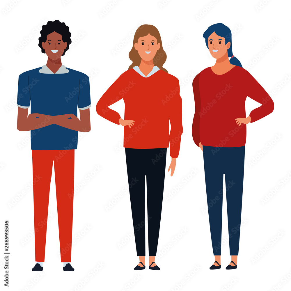group of people avatar cartoon character group of people avatar cartoon character
