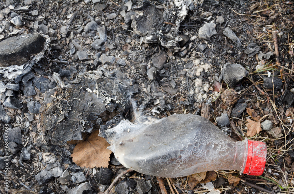 Obraz premium Plastic bottle pollution