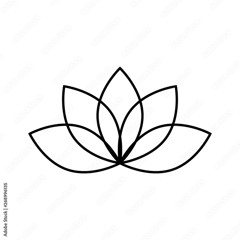 Lotus vector icon