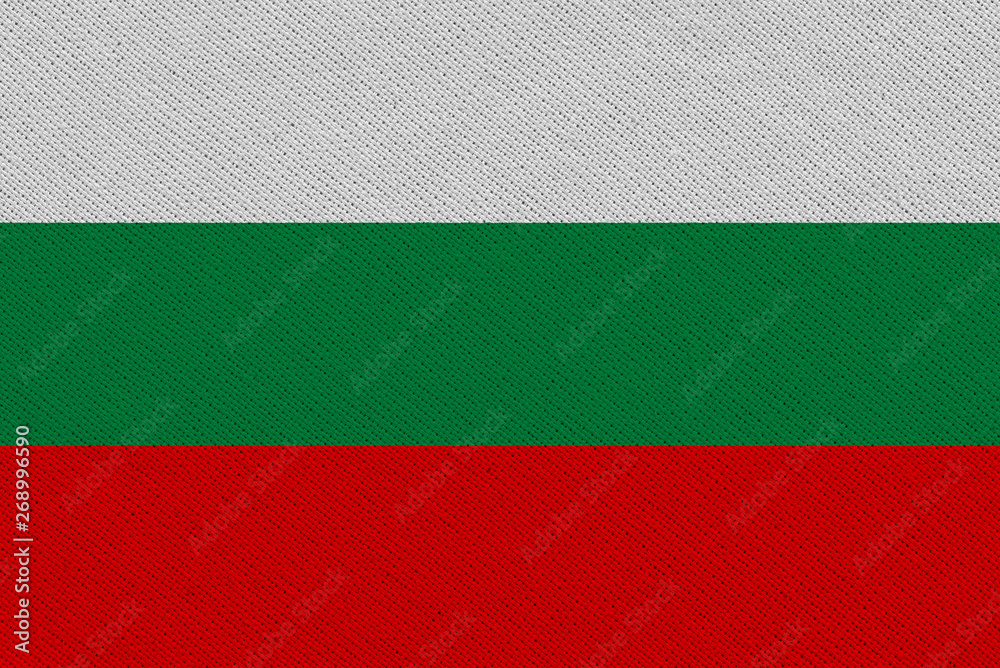 bulgaria fabric flag