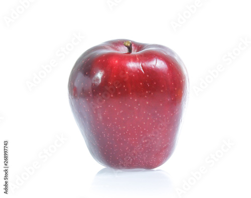 Red apple isolated on white.