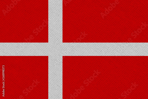 Denmark fabric flag