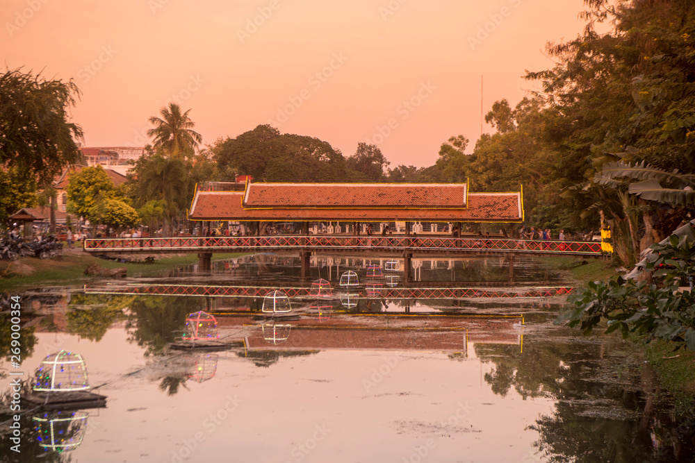 Obraz premium CAMBODIA SIEM REAP CITY RIVER