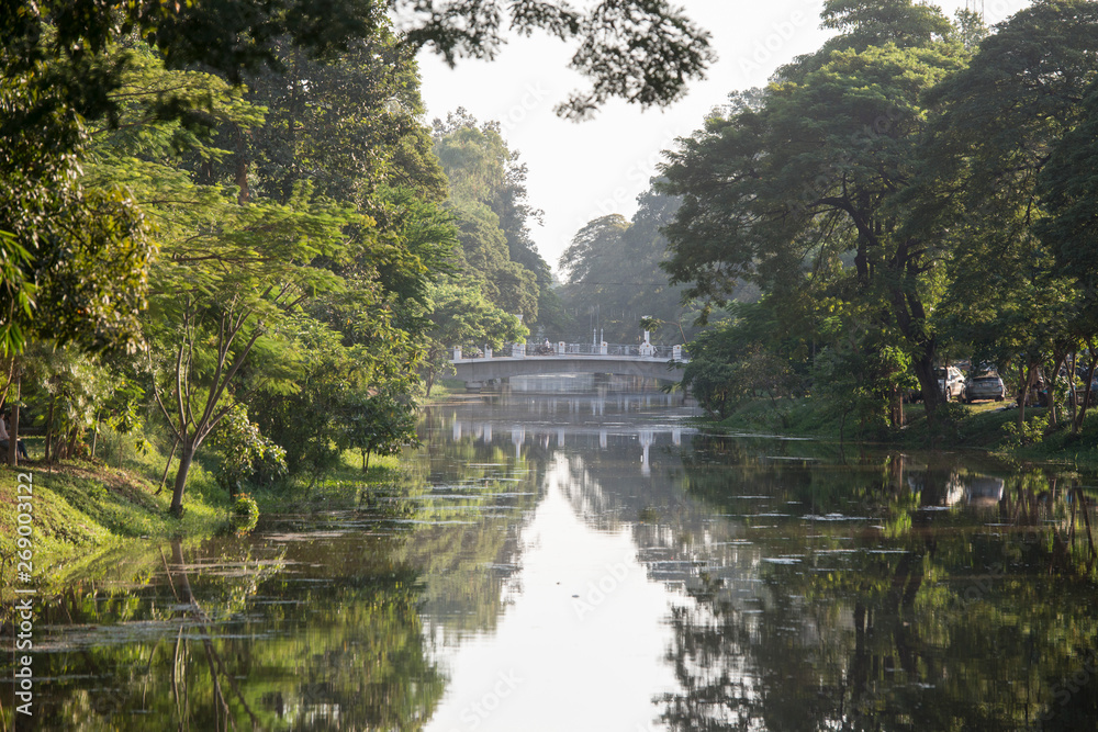 Obraz premium CAMBODIA SIEM REAP CITY RIVER