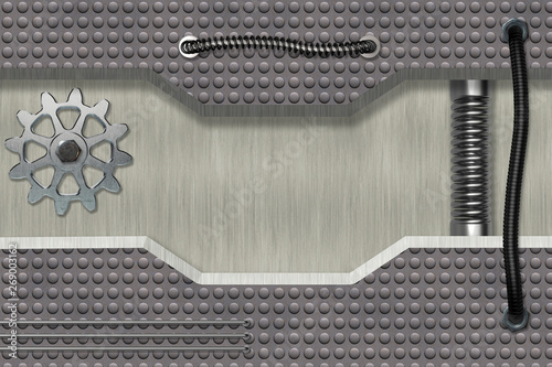 Abstract Metal textured Ind...