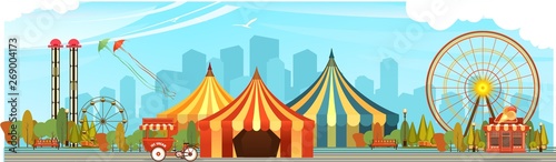 Amusement park circus