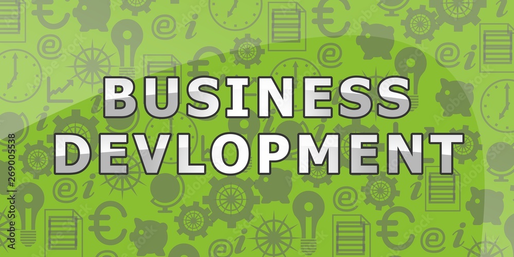 Fototapeta premium Green background with text