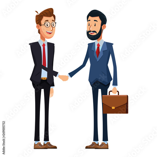 businessmen with briefcase
