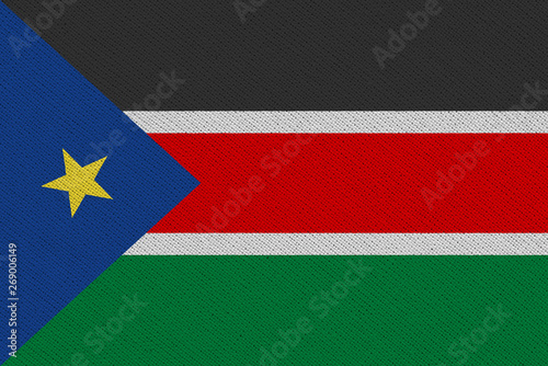 South Sudan fabric flag