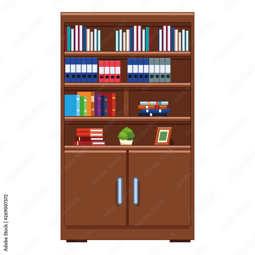 bookshelf icon cartoon bookshelf icon cartoon