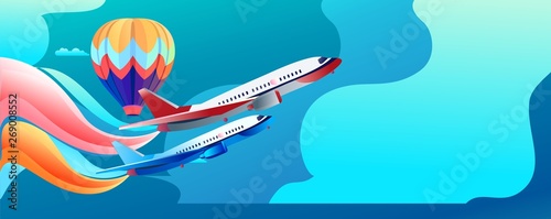 Concept banner air show