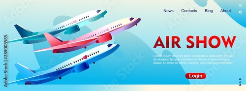 Concept banner air show