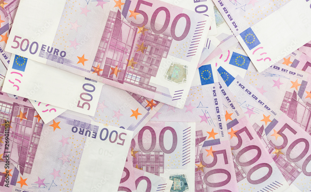 finance money - Banknotes of the european union. finance money - Banknotes of the european union.