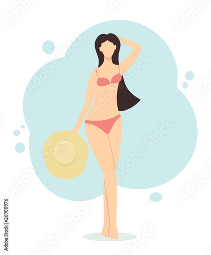 Beautiful Girl in Swimsuit