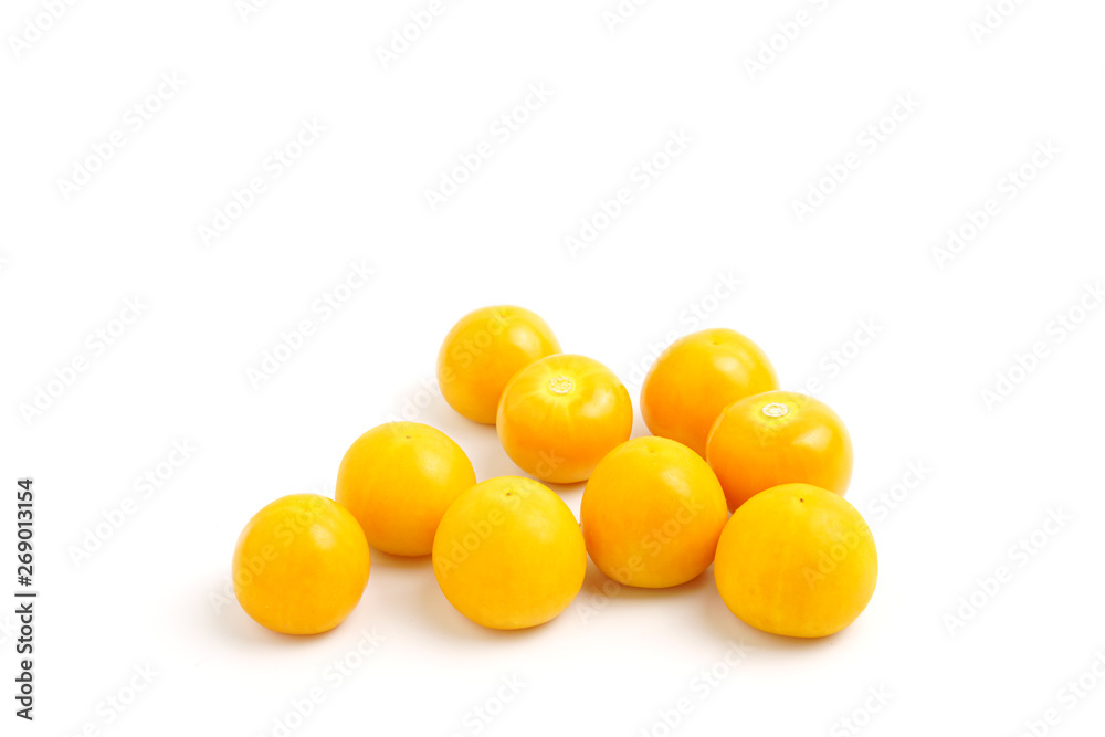 Cape gooseberry or Physalis minima Linn isolated on white background Cape gooseberry or Physalis minima Linn isolated on white background